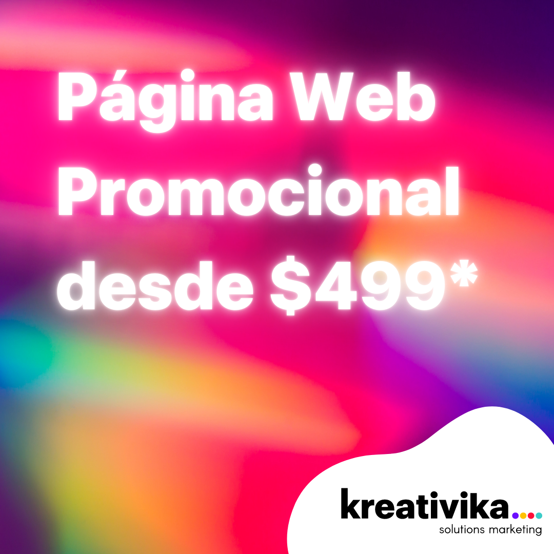 Creamos tu micrositio desde $499*