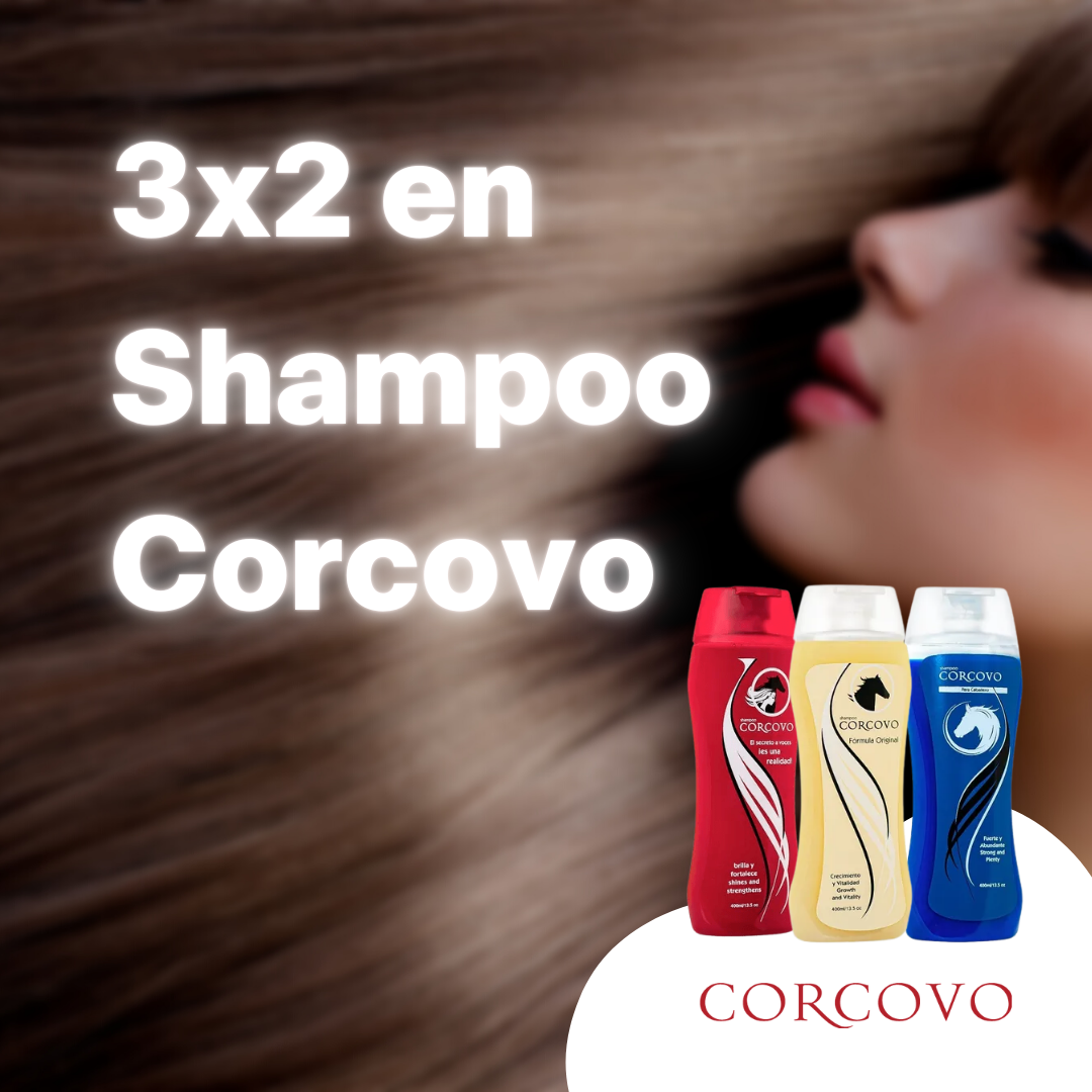 3x2 en Shampoo Corcovo